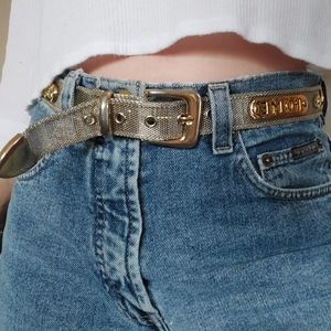 Vintage Gold and Silver Women's Belt